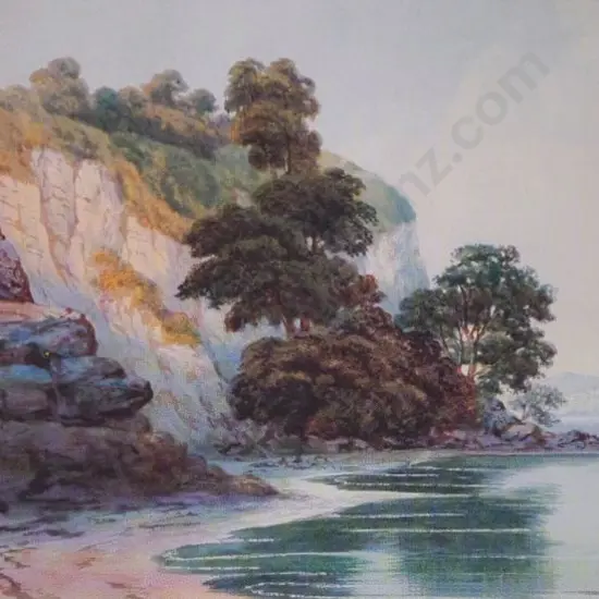 HOYTE, John Barr Clarke (1835-1913) - Auckland Harbour Looking South