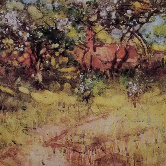 STODDART, Margaret Olrog (1865-1934) - Cottage & Orchard