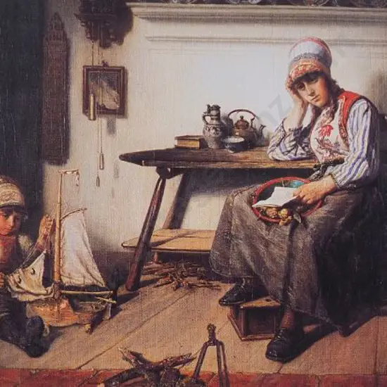 VAN der VELDEN, Petrus (1837-1913) - Disillusioned, 1872