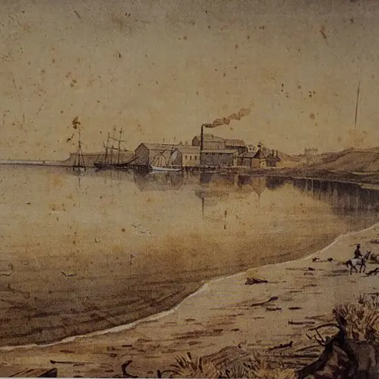 AUBREY, Christopher  - Castlecliff Wharf, Wanganui, 1894