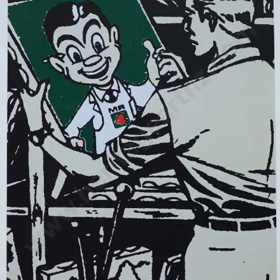 PROMOTING Prosperity - Ad from Book - Dick Frizell Holding 4 Square Ad