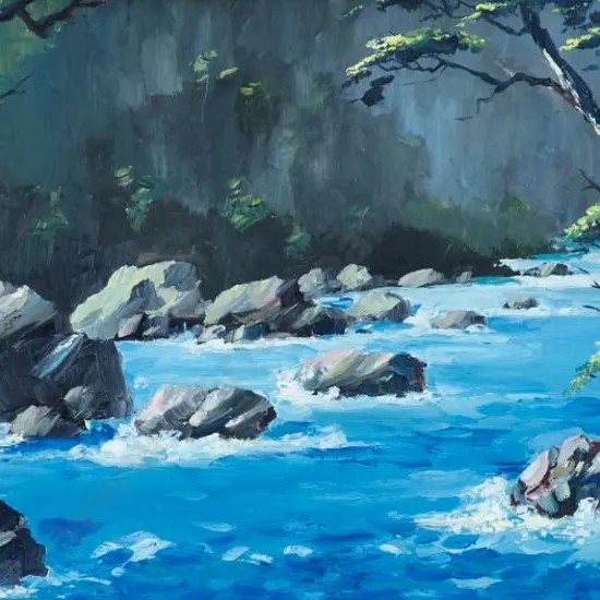 THOMAS, E. (20th Cent.) - Hollyford River