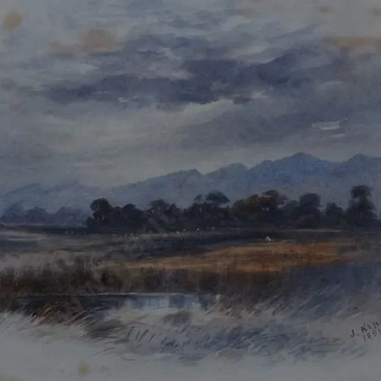 KING, J - Near Masterton - Lake and Hills