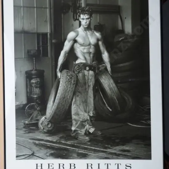 RITTS, Herb (1952-2002) - Hunk Holding Tyres