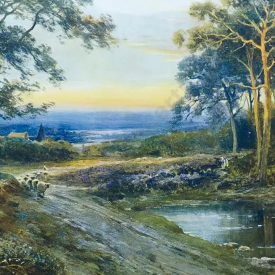 UNKNOWN - The Edge of the Common (Rural scene)