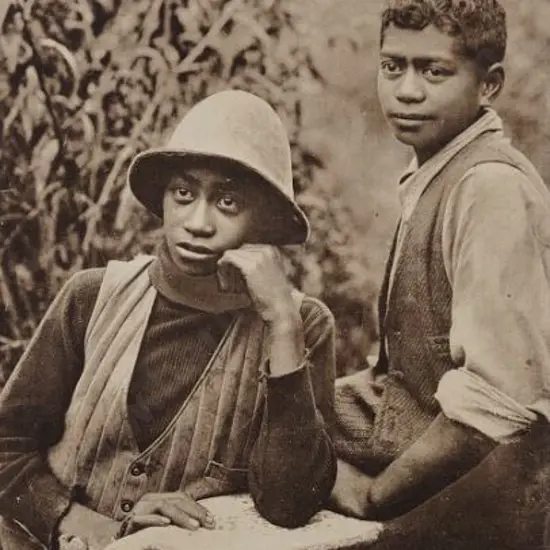 DENTON, Frank (1869-1963) - Two Maori Boys, c.1910