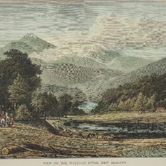UNKNOWN  Artist - View on the Waiau-au River, New Zealand