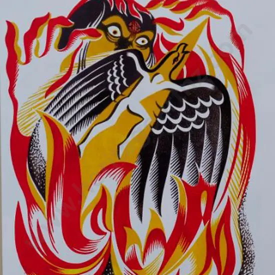 TAYLOR, E. Mervyn (1906-1964) - Maui and the Fire Goddess