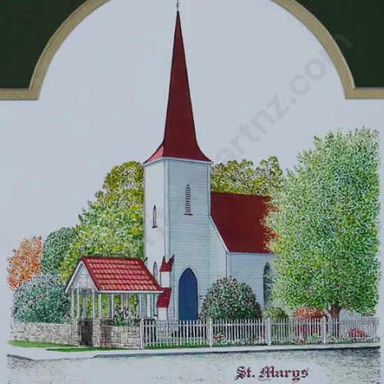 BATTARBEE, David (1939-) - St Mary's Church, Upukongaro