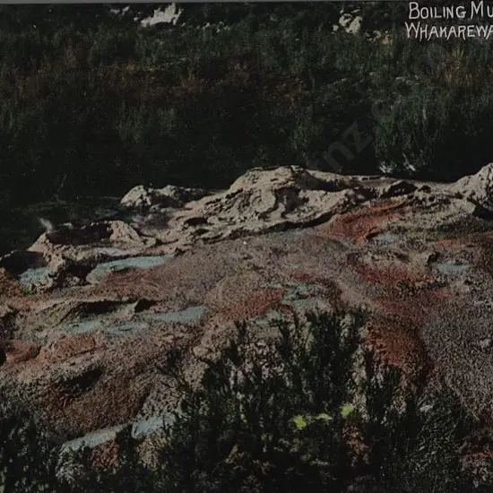 UNKNOWN Photographer - Boiling Mud Holes, Whakarewarewa - c.1900