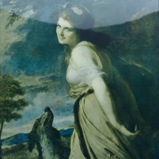 UNKNOWN - Portrait of lady and dog