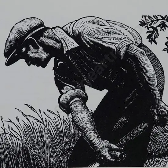 LEIGHTON, Clare (1898-1989) - The Reaper from Four Hedges, 1935