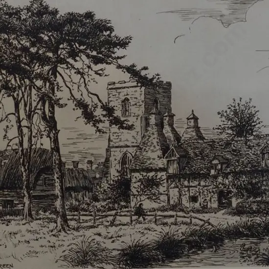 WARLEY, G. Scott (19th Cent.) - Village Green