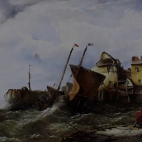 WILSON, John James (1818-1875) - European Port Scene