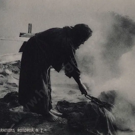 UNKNOWN - Cooking Operations, Rotorua, c.1900