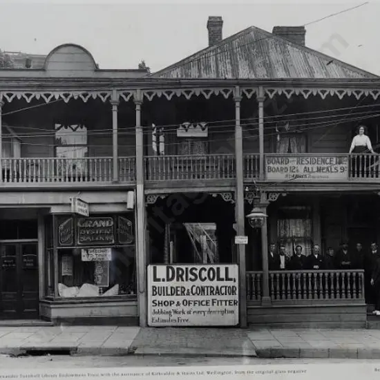 SMITH, Sydney Charles (1888-1972) - Driscoll Builders, 134-13 Willis Street, Wellington c. 1914
