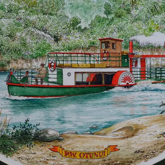 BATTARBEE, David (1939-) - The P.W. Otunui, Whanganui