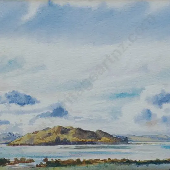 A.E.H. (1934) - Estuary with Small Island