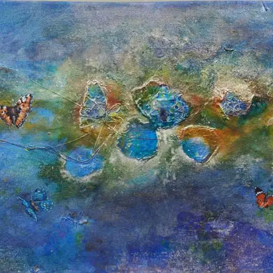 SAKOWITZ, Carmen - Abstract with Butterflies