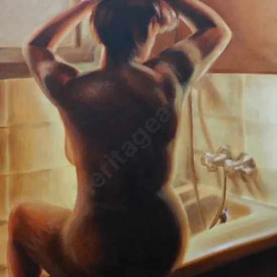 BLANCHET - Nude Study (2000) - Sitting on Edge of Bath