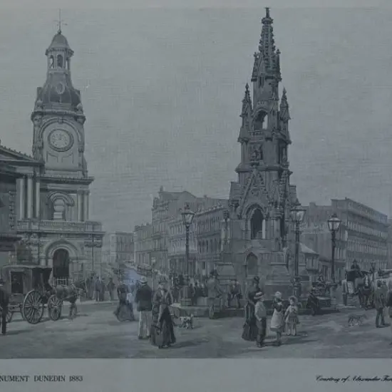 FOSTER, W.C.   - Cargill Monument Dunedin, 1883