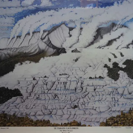 HAMON, Rei (1919-2008) - Te Tarata Cauldron (The White Terraces)