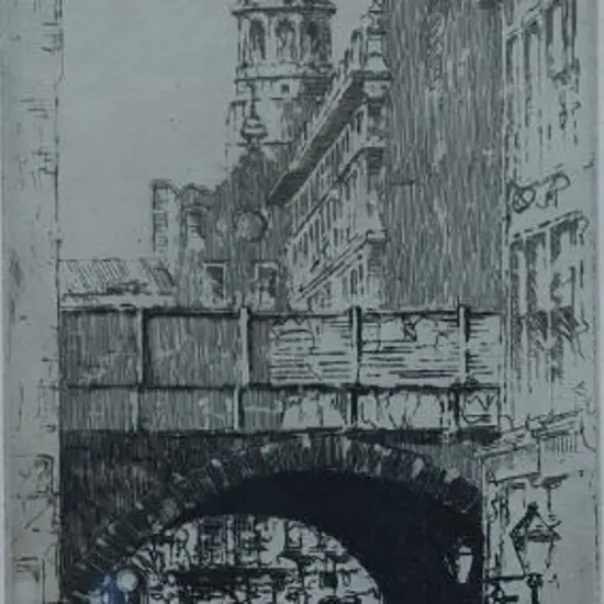 GRAHAM, Peter, R.A. (1836-1921) - St Bride's Church Spire, London