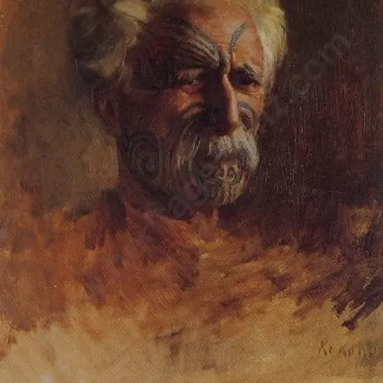THOMPSON, Sydney Lough (1877-1973) - Portrait of a Maori, c. 1907