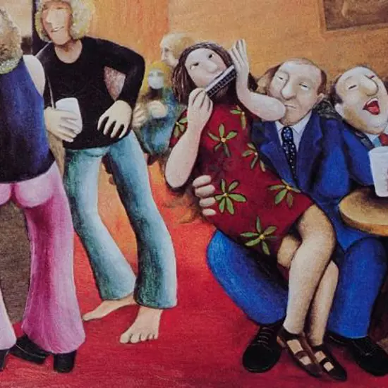 COOK, Beryl (1926-2008) - A Musical Evening