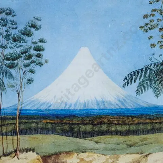 HEAPHY, Charles (1820-1881) - Mount Egmont from the South