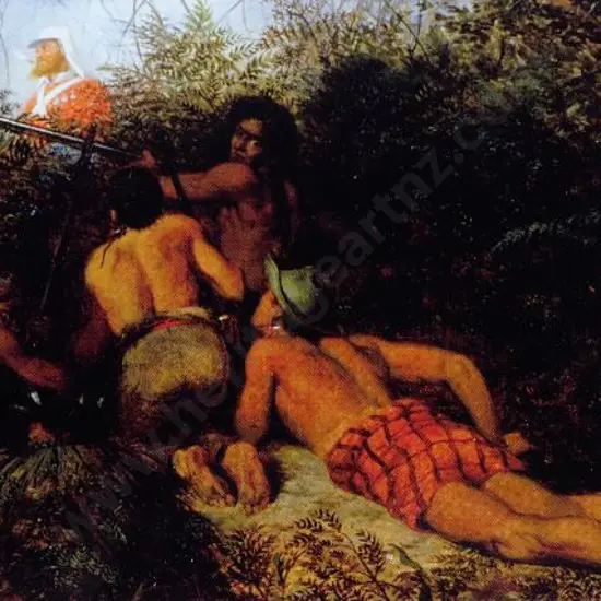 STRUTT, William (1825-1915) - Maoris Waiting in Ambush