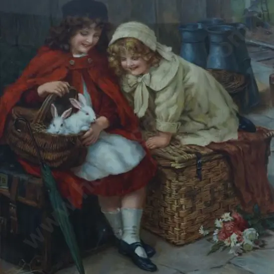 KNOWLES, George Sheridan (1863-1931) - Pets (original Pears Print 1913)