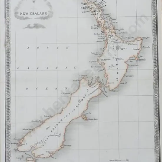 WYLD, James (1812-1887) - Early Map of New Zealand, Hand coloured c. 1830