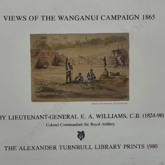 WILLIAMS, Lt General E.A. (1824-1898) - Views of the Wanganui Campaign - 1865