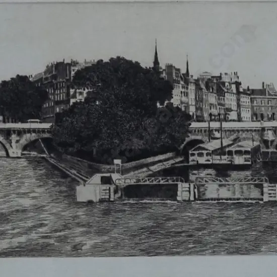 HORSLEY, John Callcott (1817-1903) - The Ile de la Cite, Paris