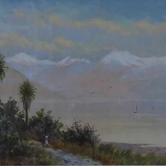 BROOKESMITH, Frank (1860-1932) - Lake Wakatipu, 1937