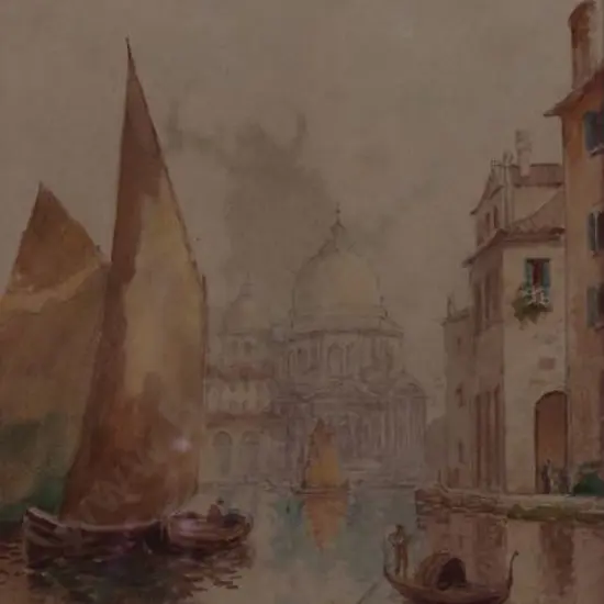 HOWORTH, Charles Henry (1856-1945) - Venice - Santa Maria Della Salute