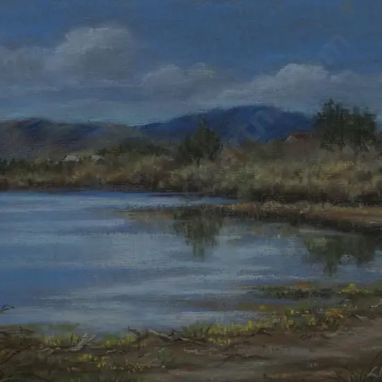 WILLIAMS, Lois - Lake with Whare