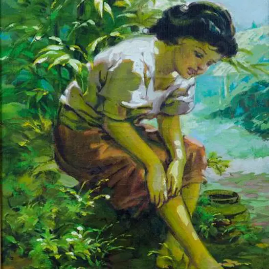 UNKNOWN - Girl by Pond