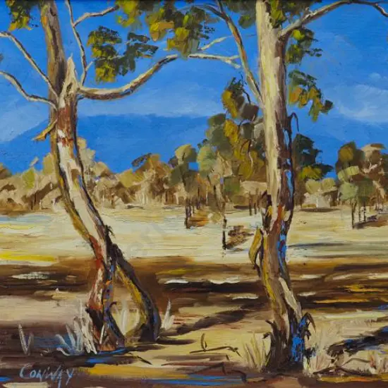 CONWAY - Gum Trees with Hills in Background
