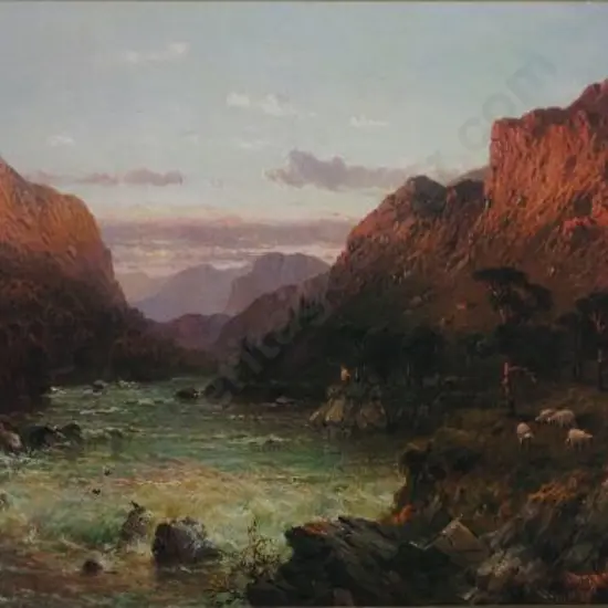 BREANSKI, Alfred de (1852-1928) - Rushing Waters