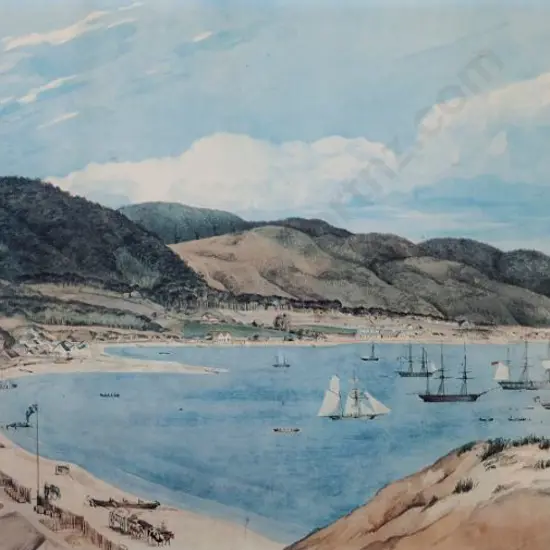 HEAPHY, Charles (1822-1881) - Lambton Harbour and Wellington, April 1841