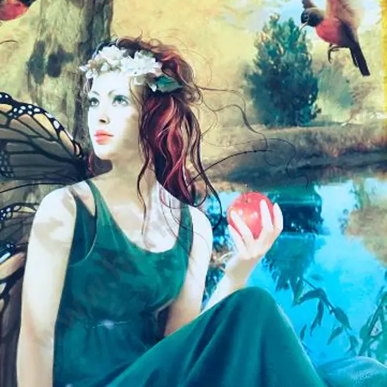 UNKNOWN - Eve with Apple in Garden of Eden