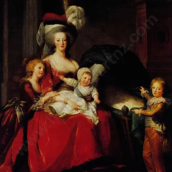 VIGEE-LE BRUN, Elizabeth (1755-1892) - Marie Antoinette & Her 4 Children, 1787