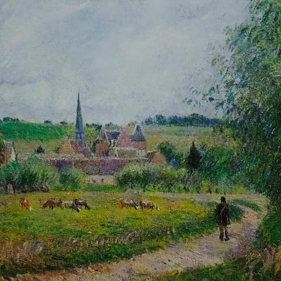 PISSARRO, Camille - Vue d'Eragny, 1884
