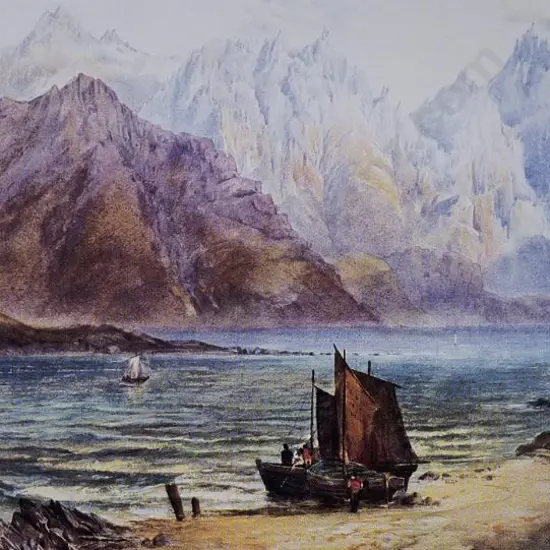 GULLY, John (1819-1888) - Lake Wakatipu, Queenstown – 1863