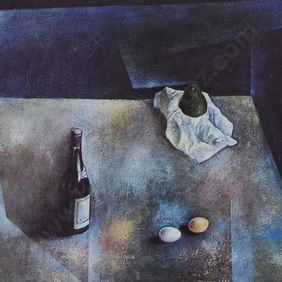 DAY, Melvin (1923-2016) - Wine, Avocado and Eggs, 1987