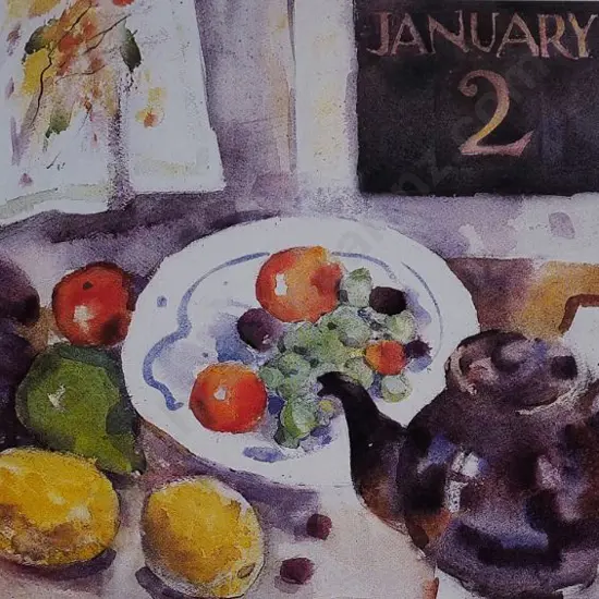 LUSK, Doris (1916-1990) - Still Life. January 2nd, 1986
