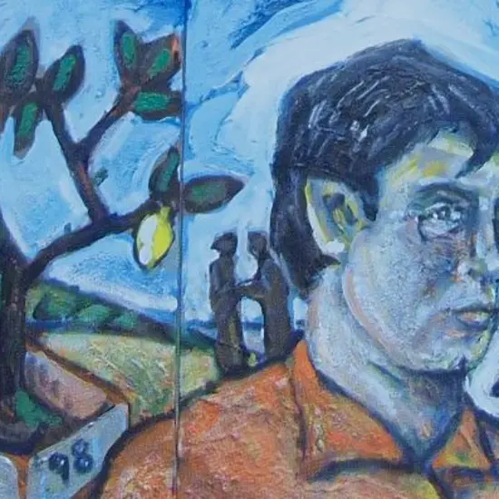 BROWN, Nigel (1949-) - Lemon Tree Self Portrait