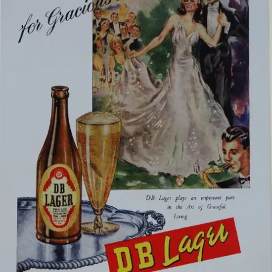 PROMOTING Prosperity - Ad from Book - DB Lager - For Gracious Living